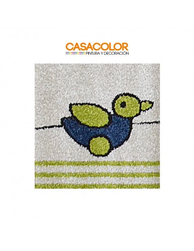Alfombra ivory/green/blue