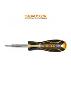 Desarmador 6 en 1, c/mango...