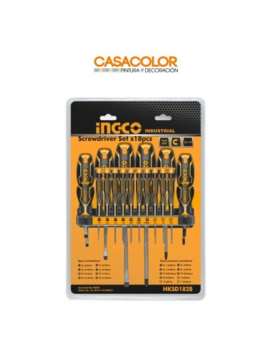 Desarmador de precisión, set d/18pza