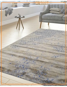 Alfombra bohemian taupe/Blue