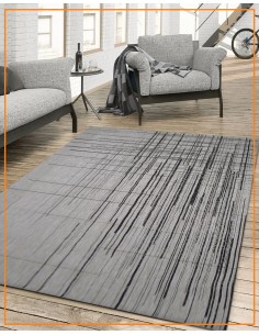 Alfombra Silver/black